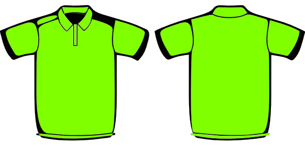 Clip Art Clipart T-shirt Jersey Polo Shirt - Apple Green Polo Shirt (600x304)