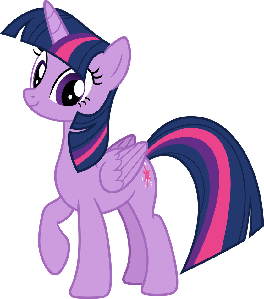 Happy Twilight By Pink1ejack - Princess Twilight Sparkle Vector (840x952)