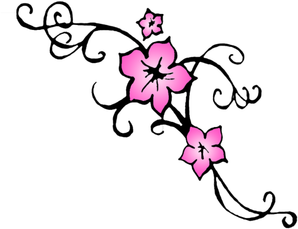 Cherry Blossom Clipart Bloom - Cherry Blossom Tattoo Design Outline (640x480)