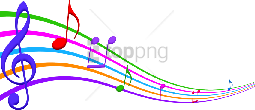 Free Png Musical Notes Clip Art Png Image With Transparent - Musical Note Backgrounds Png (850x369)