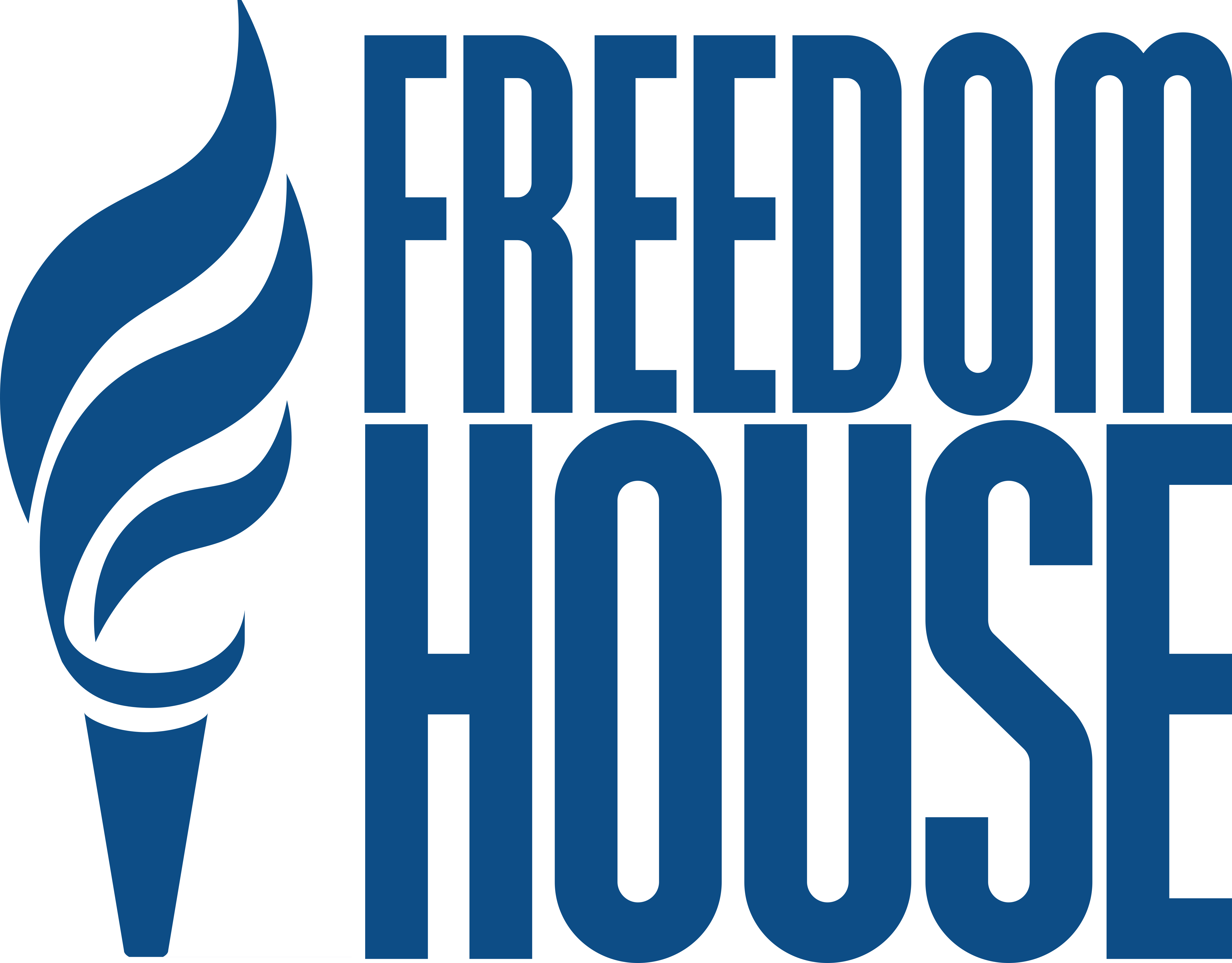 Freedom House Logo Blue - Freedom House (5000x3909)