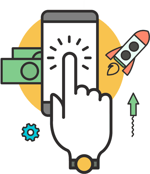 Why Google Over Social Media Marketing - Pay Per Click Vector Png (507x602)