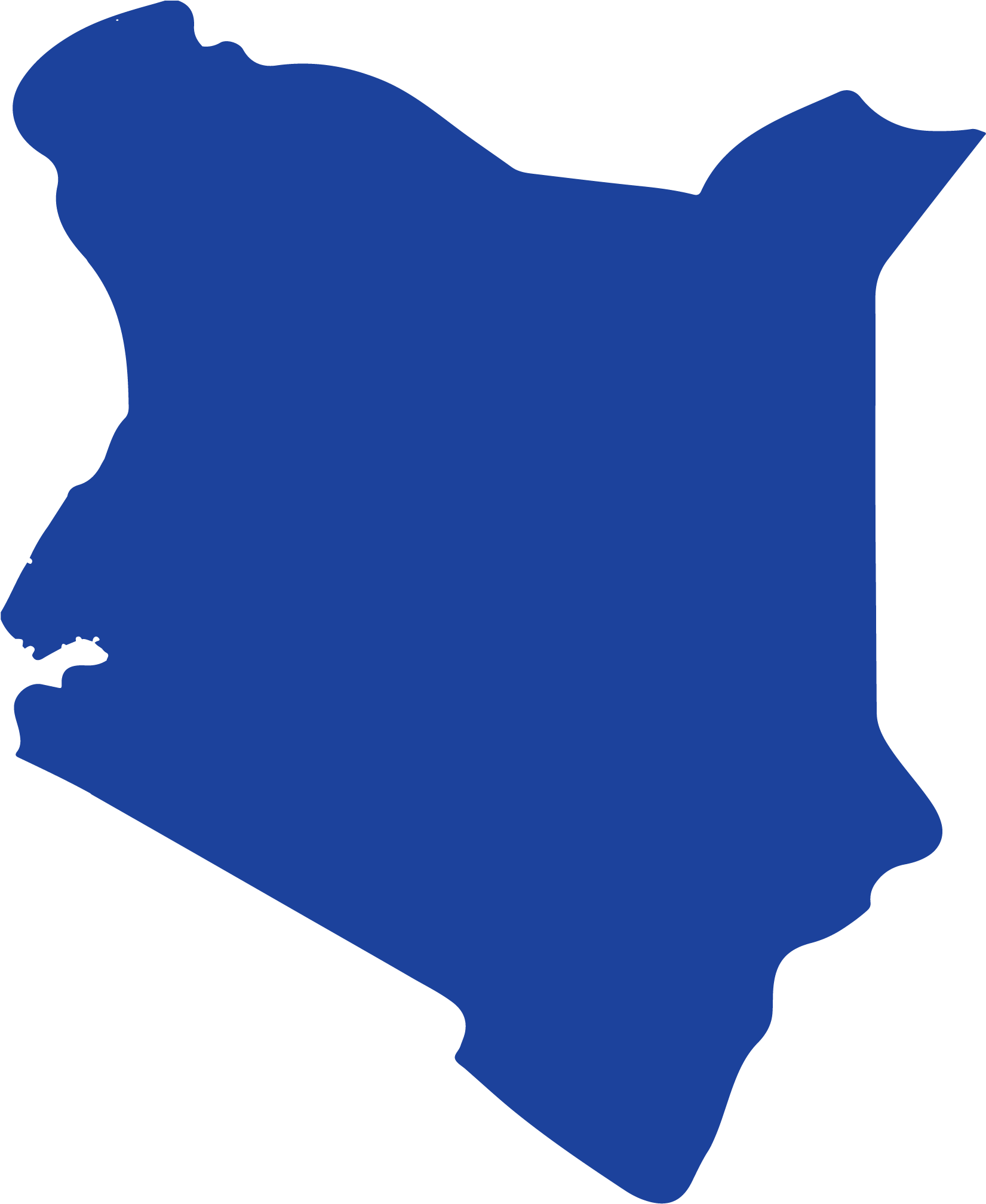 Kenya Coffee Facts - Kenya Map Vector (2362x2362)