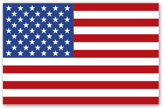Usa Flag Sticker - Andrews Field (600x408)