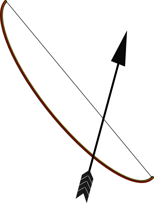 Embed This Clipart - Bow And Arrow Simple (512x672)