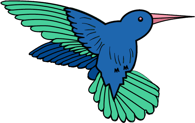 Hummingbird Clipart Kawaii - Hummingbird (678x600)