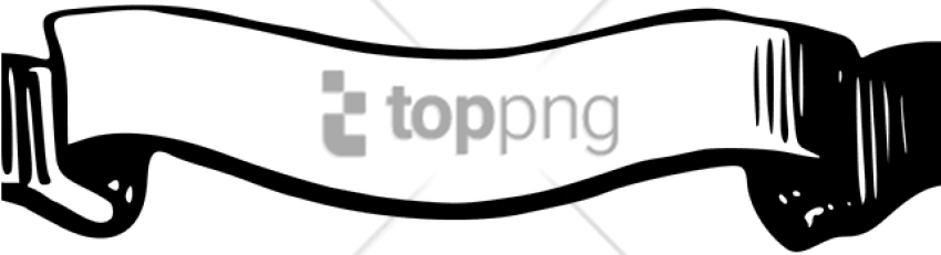 Free Png Download Ribbon Banner Black And White Png - Ribbon Vector Black White Png (850x231)
