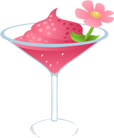 Cocktail Alcahol - Clip Art (396x500)