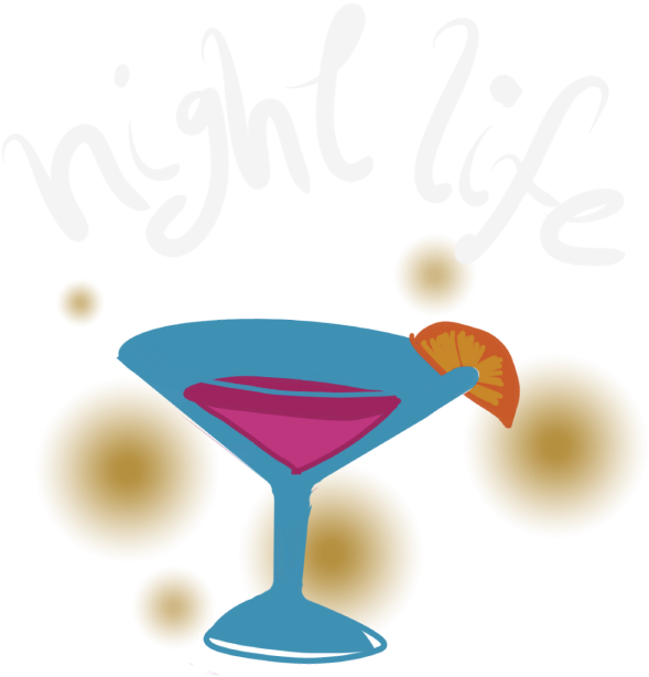 Martini Clipart Nightlife - Classic Cocktail (646x646)