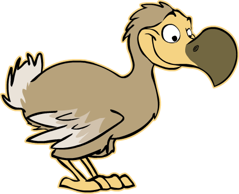 The Story Of The Dodos Story - Cartoon Dodo (471x383)