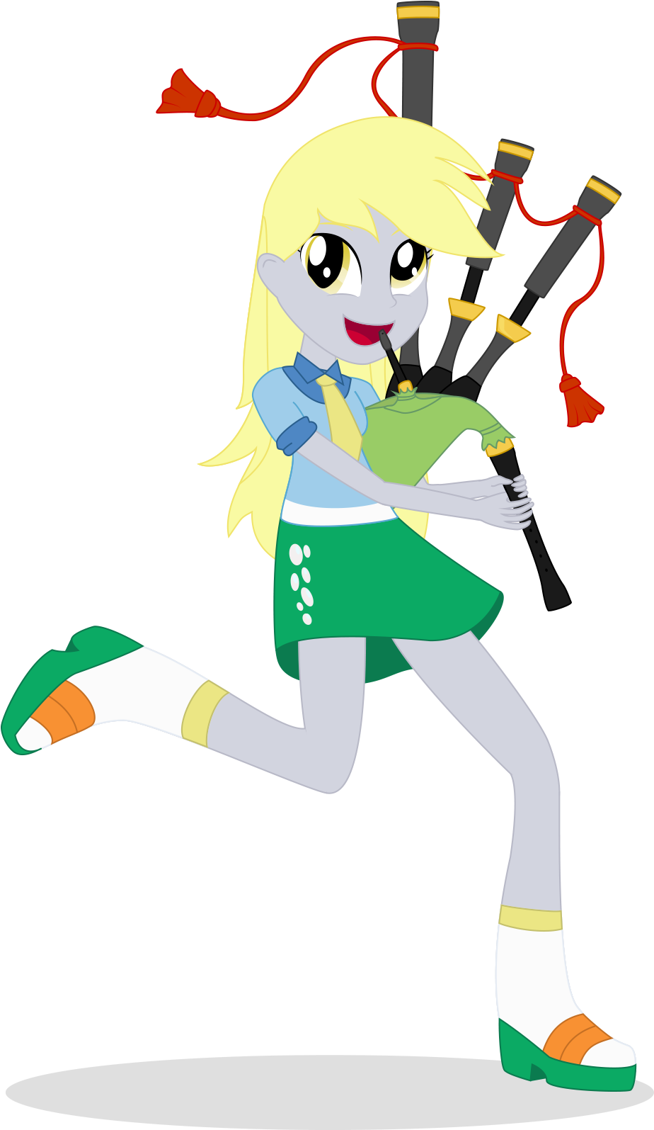 Algoorthviking, Bagpipes, Derpy Hooves, Equestria Girls, - Cartoon (1000x1600)