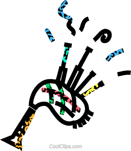 Bagpipes Royalty Free Vector Clip Art Illustration - Bagpipes Royalty Free Vector Clip Art Illustration (419x480)