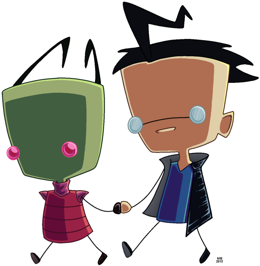 Zim Dib Go For A Walk By Elmo-john On Deviantart - Cartoon (903x885)