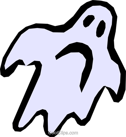 Ghost Royalty Free Vector Clip Art Illustration - Ghost Royalty Free Vector Clip Art Illustration (439x480)