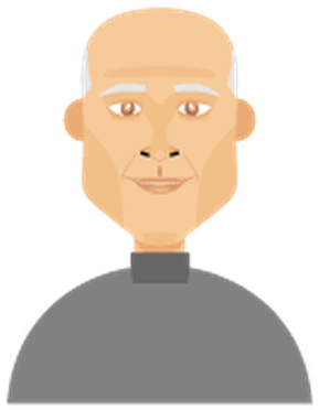 Balding 3 - Cartoon (315x398)