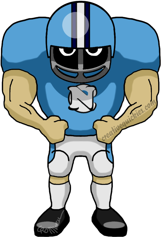 Chapel Hill North Carolina Tar Heels - New Orleans Saints Cartoons (752x940)