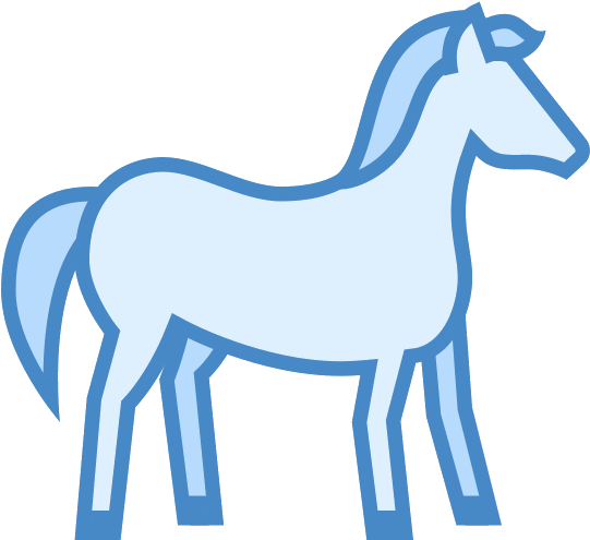 Download Png Image Report - Blue Horse Transparent Background (540x540)