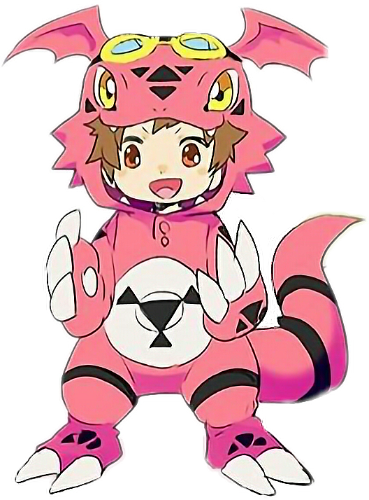 Digimon Tamers Takato Guilmon Kawaii Japan Freetoedit - Digimon Tamers Digimon Jenkato (528x714)