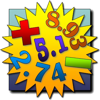 Fly Me To The Broom - Decimal Numbers Clip Art (363x363)