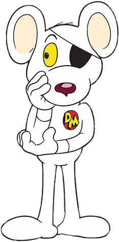 Danger Mouse Thinking - Danger Mouse Colour (285x500)