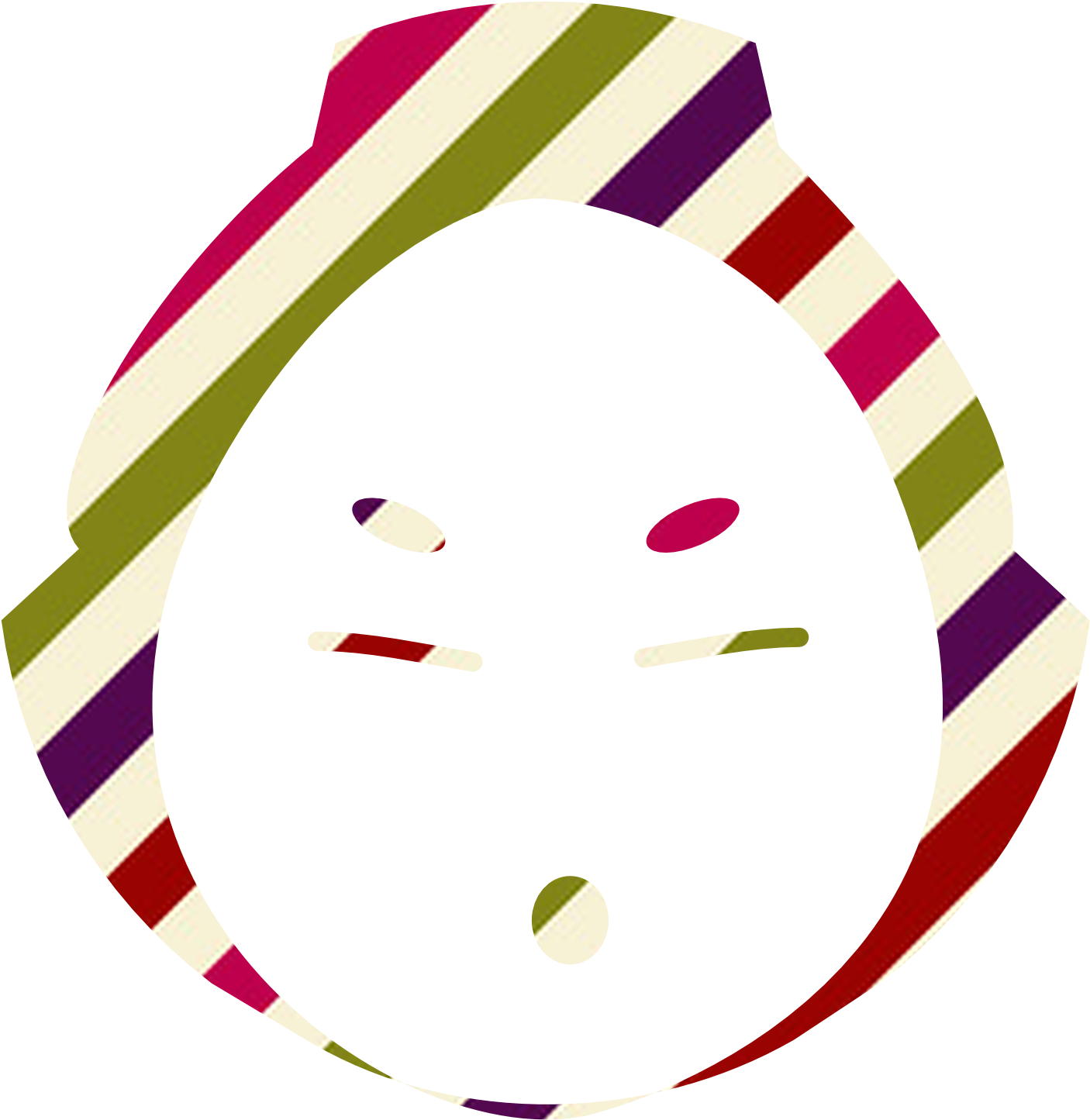 Made This Candy-patterned Sumo Wrestler Clipart , Png - Circle (3458x1842)