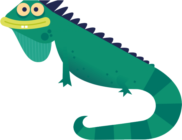 Green Iguana Clipart Clip Art - Crocodile (640x480)