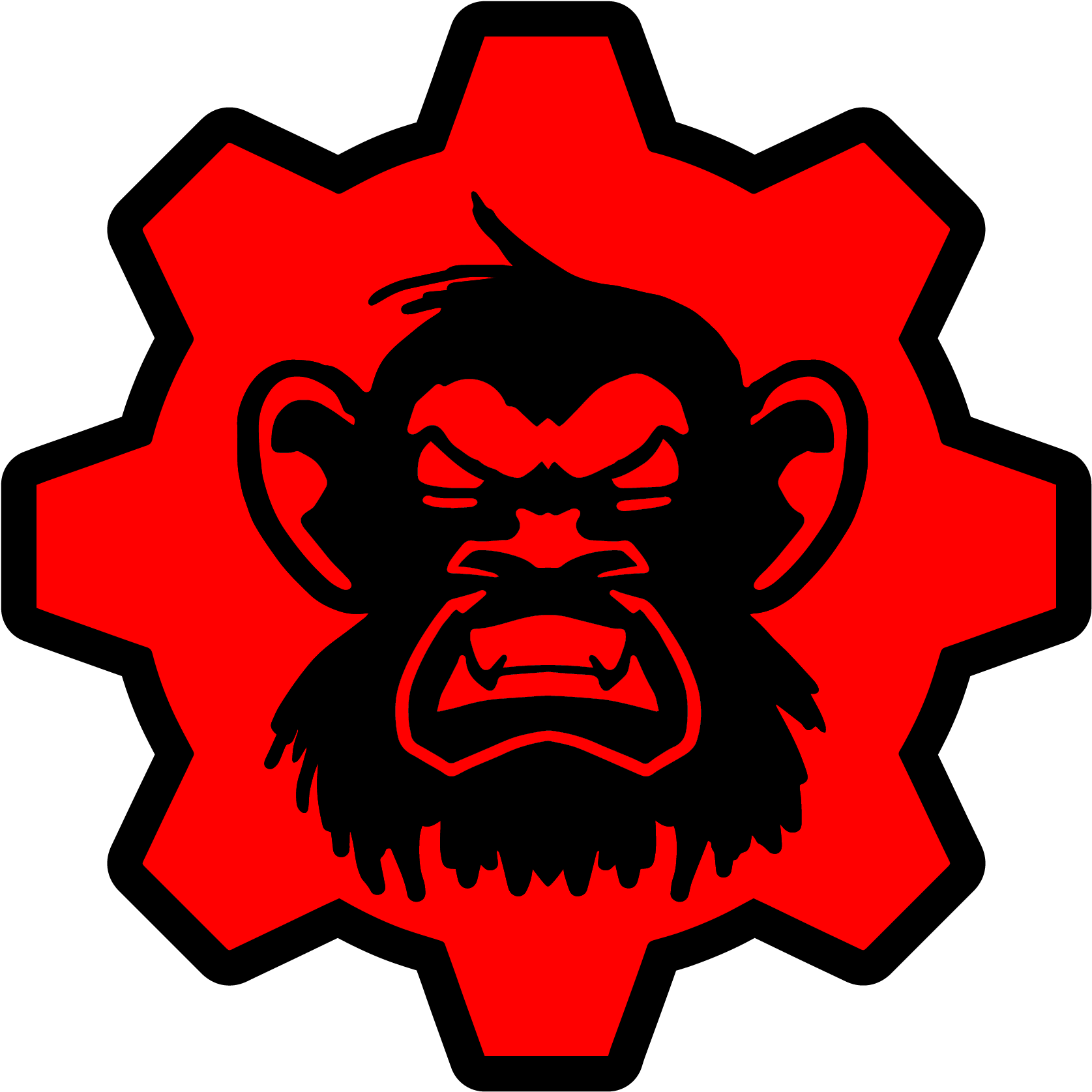 Monkey Wrench Custom Computer Gear Logo - Check (1818x1818)