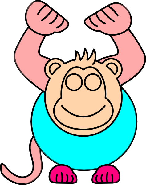 Blank Template Of Monkey (474x597)