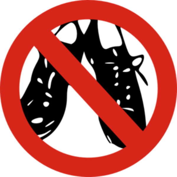 Shoes Image - Please Remove Your Shoes Logo (600x600)