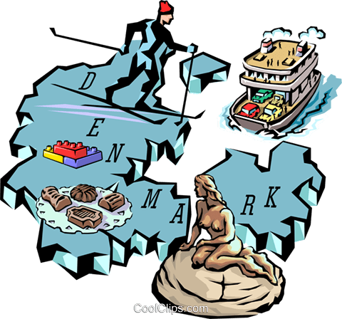Denmark Royalty Free Vector Clip Art Illustration - Cartoon (480x448)