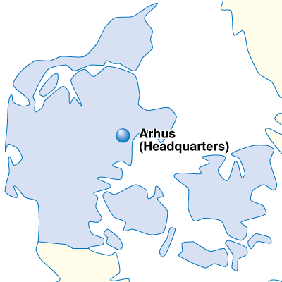 Smc Danmark A/s Was Established As An Overseas Subsidiary - Denmark Map (400x400)