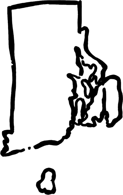 Clip Art Rhode Island - Rhode Island State Clip Art (410x648)