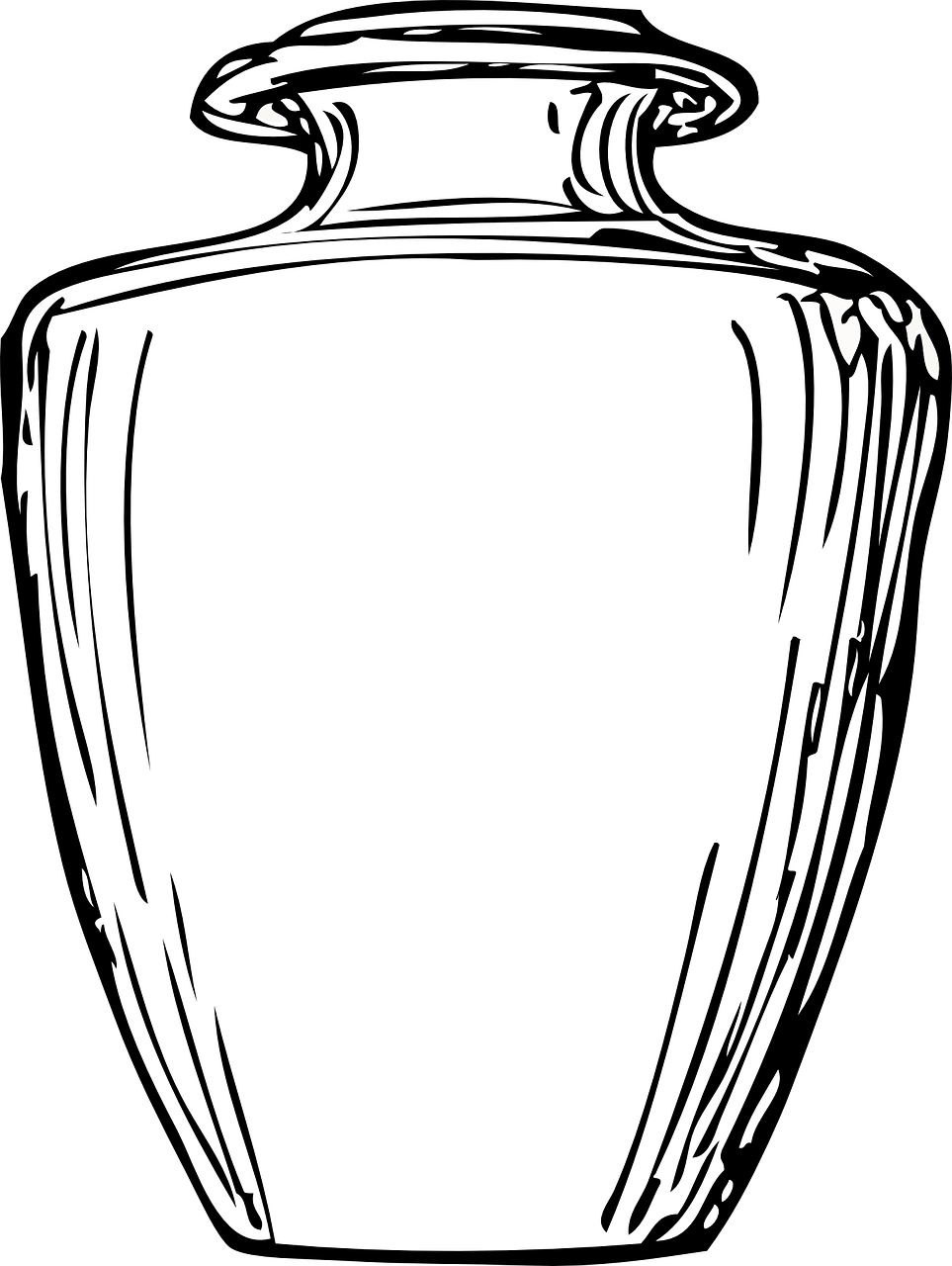 Greece Clipart Urn Greek - Coloring Picture Of Jar (963x1280)