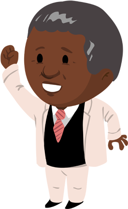 Nelson Mandela - Cartoon (512x443)