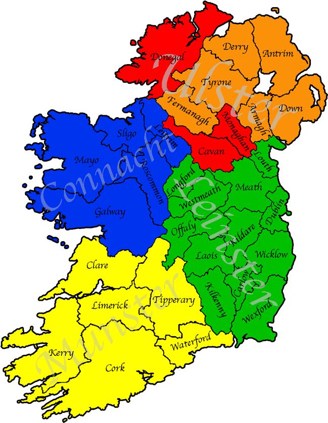 Please Select Your Province - Blank Map Of Ireland With Provinces (675x851)