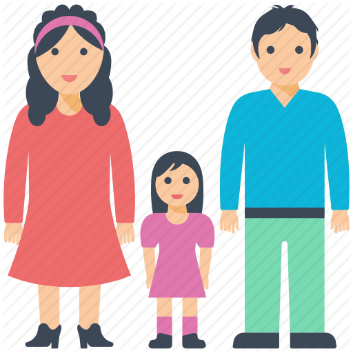 512 X 512 1 - Parents With Daughter Png (512x512)