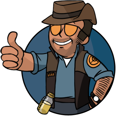 Team Fortress 2 The Elder Scrolls V - Cartoon (400x400)