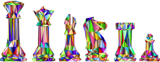 Fortress Chess Cliparts - Low Poly Chess Knight (680x340)