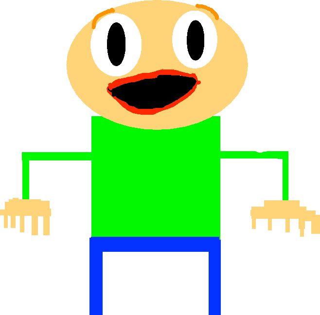 Baldi - Relieved Baldi - Cartoon (658x648)