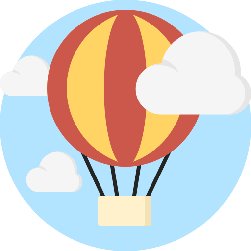 Hot Air Balloon Png File - Hot Air Balloon Vector Png (512x512)