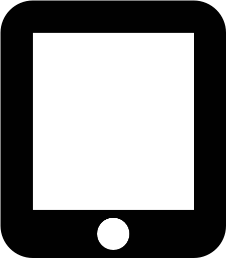 Tablet Pc - Tablet Icon Png White (512x512)