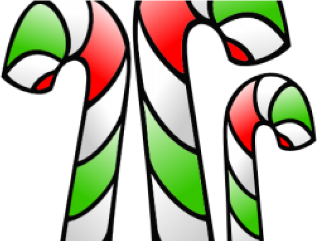 Christmas Clipart Clipart Green Red - Candy Canes Clip Art (640x480)