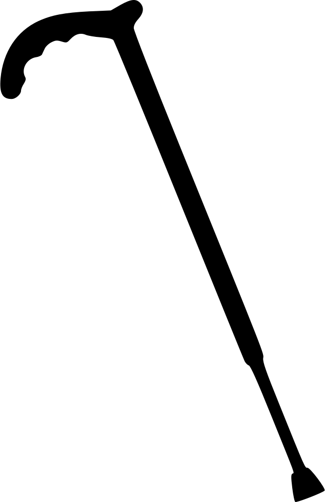 634 X 980 1 - Black Walking Stick Png (634x980)