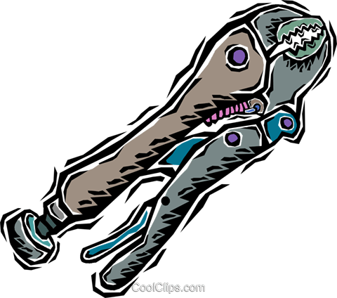 Vise Gripes Royalty Free Vector Clip Art Illustration - Illustration (480x424)