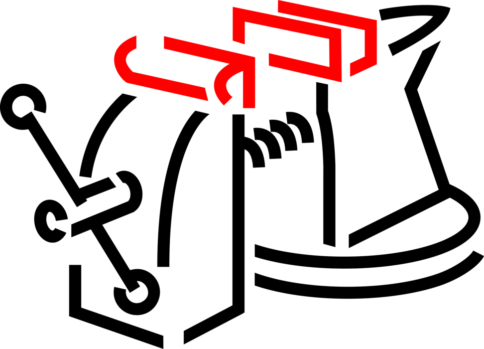 Vector Illustration Of Workbench Vise Or Vice With - Vector Illustration Of Workbench Vise Or Vice With (972x700)