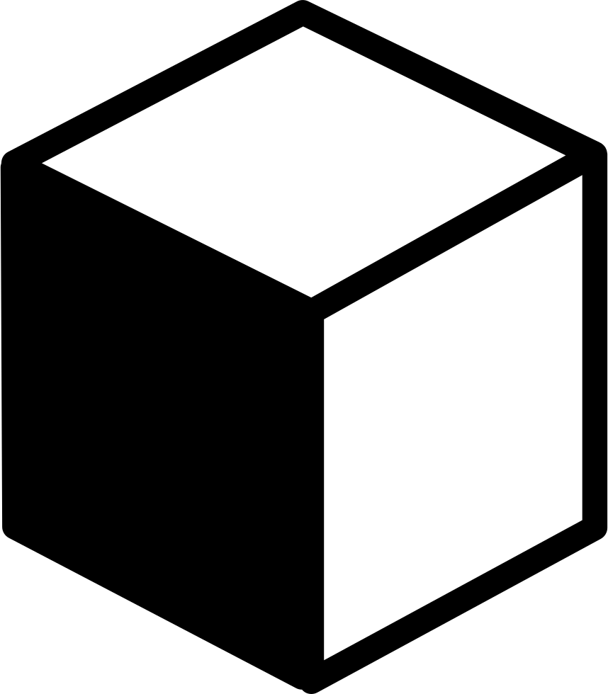 Cube Variant With Svg Png Icon Free - Cube Svg (858x980)