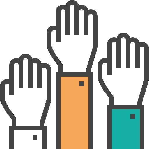 Children & Youth - Hand Raise Icon (512x512)