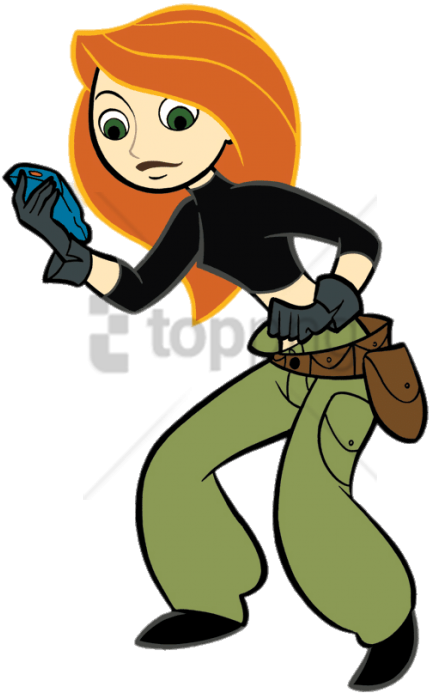 Free Png Download Kim Possible Looking At Device Clipart - Kim Possible Walkie Talkie (480x730)