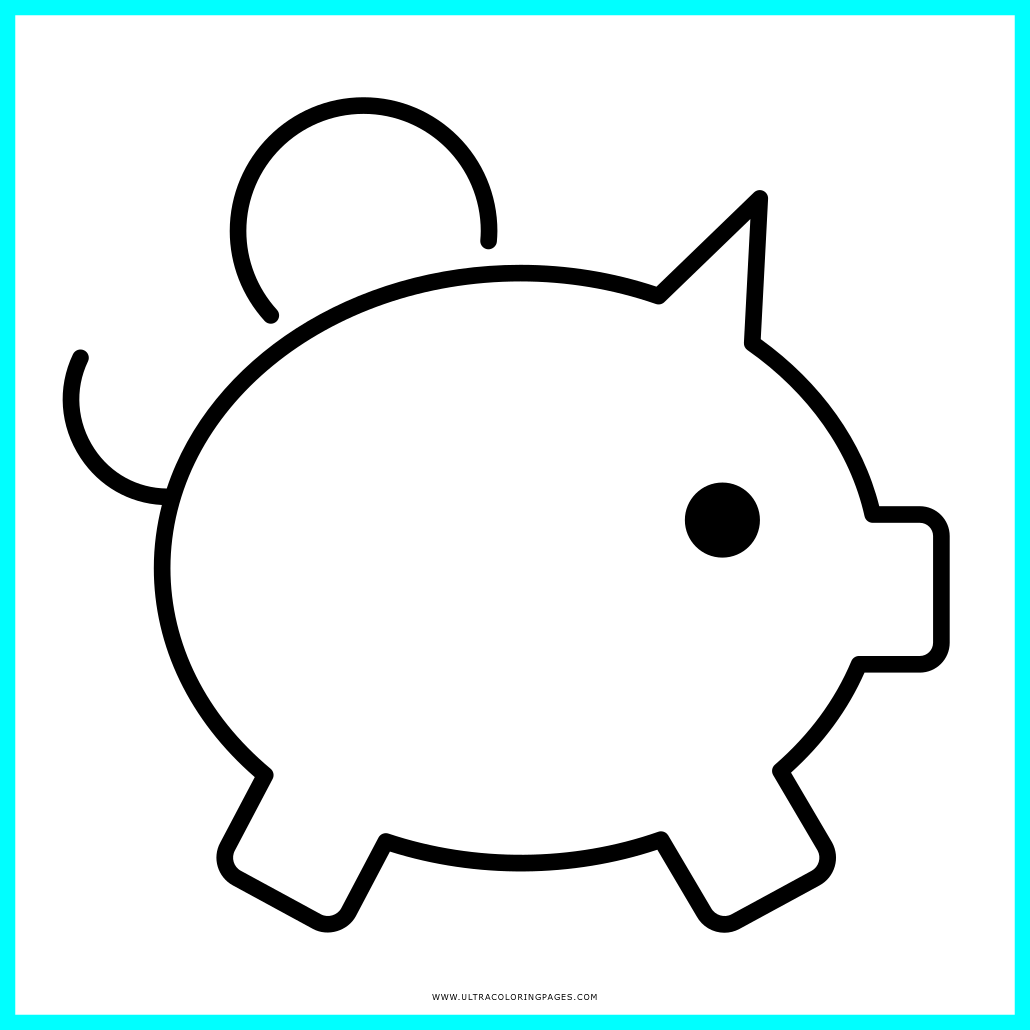 Awesome Piggy Bank Coloring Page Ultra Picture For - Awesome Piggy Bank Coloring Page Ultra Picture For (1030x1030)