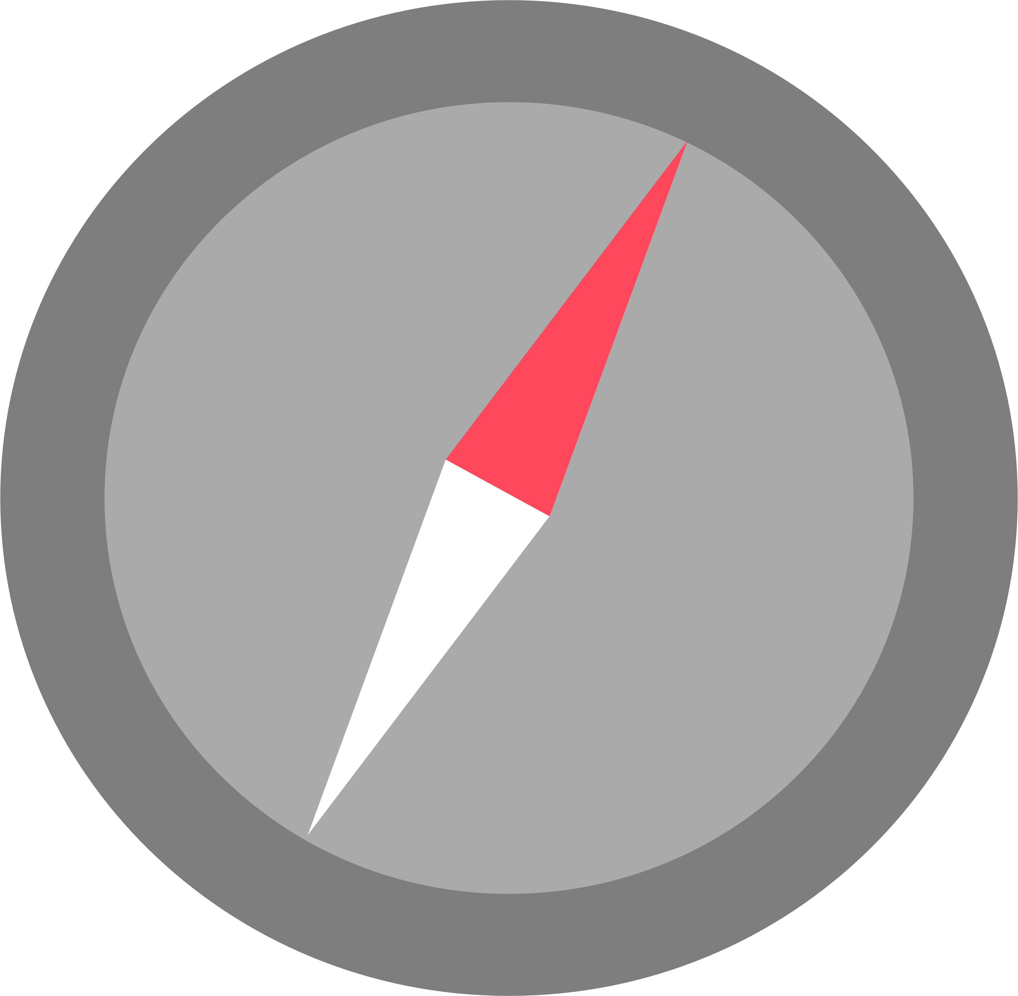 Compass Flat Clipart Icon Symbol - North Symbol On Google Maps (3480x3405)